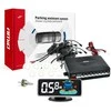 Parkavimo pagalbos sistema LED-GRAF 3D, 8 balti jutikliai 21,5 mm AMIO-03194