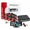 Parkavimo pagalbos sistema LED-GRAF 3D, 8 juodi jutikliai, vidinis montavimas 16,5 mm AMIO-03196