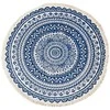 Ag491F Apvalus boho stiliaus kilimas su kutais 90x90cm