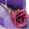 Aptel Auksinė dekoratyvinė rožė su violetiniais žiedlapiais, 24 cm