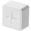 Ag797 Sieninis rankšluosčių laikiklis su silikoniniu įdėklu, 4.5x4.5x2.5 cm, baltas