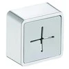 Ag797 Sieninis rankšluosčių laikiklis su silikoniniu įdėklu, 4.5x4.5x2.5 cm, baltas