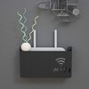 ATL Sieninė lentyna Wi-Fi maršrutizatoriui (Juoda)