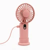 Ventiliatorius ATL DA669 Mini wiatrak usb rankinis biurkowy rožinis