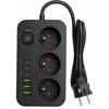 ATL DA714B Przedłużacz zasilający 3m 6xusb