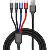 Kk25 Įkrovimo kabelis 4 viename, 120 cm
