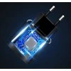 USB tinklo įkroviklis PLP37D, 18W, Quick Charge 3.0, 3 USB, juodas
