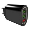 USB tinklo įkroviklis PLP37D, 18W, Quick Charge 3.0, 3 USB, juodas