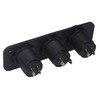 Pls37 Automobilio 12V cigarečių degiklio lizdas 2XUSB 5V 2A voltmetras