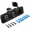 Pls37A 12V cigarečių degiklio lizdas su dviem 5V USB