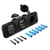Pls37A 12V cigarečių degiklio lizdas su dviem 5V USB