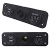 Pls37A 12V cigarečių degiklio lizdas su dviem 5V USB