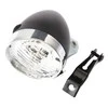 Aptel Retro stiliaus priekinė dviračio lempa ZD14A LED, juoda ir chromuota