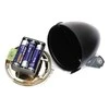 Aptel Retro stiliaus priekinė dviračio lempa ZD14A LED, juoda ir chromuota