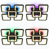 Lubinis šviestuvas ATL ZD214 Lampa sufitowa led rgb juoda + pilot