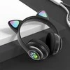 Aptel Belaidės ausinės ZS7F su LED kačių ausimis ir Bluetooth 5.0, juodos