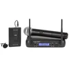 Azusa VHF mikrofonas 2 kanalai WR-358LD (1 x rankinis mikrofonas + 1 x klipas)