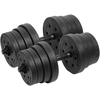 Hantle Bituminiai reguliuojamo svorio hanteliai 2 x 15 kg REBEL ACTIVE