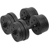 Bituminiai reguliuojamo svorio hanteliai 2x10kg REBEL ACTIVE