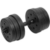 Bituminiai reguliuojamo svorio hanteliai 2x10kg REBEL ACTIVE