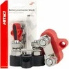 Dvigubas M8 baterijos paskirstymo blokas, max 48V, 2 jungtys, 2 vnt., AMIO-03806