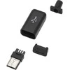 2198# Micro USB B tipo kištukas kabeliui tvirtinti