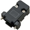 2725# D-sub db 9(h) kabelio korpusas juodas