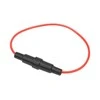 3056# Saugiklio lizdas su 20 mm kabeliu, juodas