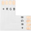 4863# Jungtis LED juostoms, L tipo, 10 mm RGB