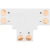 4868# T tipo LED juostelės jungtis 10 mm 2 kontaktų