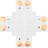 4882# Jungtis LED juostoms, tipas "+" 8 mm, 2 kontaktų