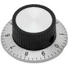 6301# Potenciometro rankenėlė su skale, 37 mm skersmuo