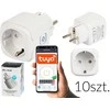 72-130# „Tuya V3“ išmanusis „Wi-Fi“ valdomas lizdas, baltas, kelių pakuočių rinkinys