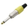 Blow Oem AUX kištukas 6.3 MONO METAL HQ geltonas