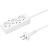 Blow 9739# PS-360 maitinimo ilgintuvas 3 lizdai be įžeminimo 5m balta 2x1mm