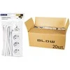 98-513# Maitinimo ilgintuvas PR-370P 3 lizdų su įžeminimu 5m baltas 3x1.5mm pakuotė