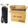 Blow 98-547# Przedłużacz sieciowy pr-570wsp 5-gniazd su uziemieniem+wyłącznik 3m juoda 3x1,5mm opakowanie