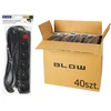 Blow 98-595# Przedłużacz sieciowy pr-570wsp 5-gniazd su uziemieniem+wyłącznik 1,5m juoda 3x1,5mm opakowanie