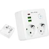 Blow Skirstytuvas R-20 PR 2 LIZDAI + 2 USB + USB-C, juodas