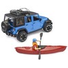 Bruder Ata BRUDER Jeep Wrangler Rubicon kajak+fig 02529