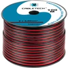 Cabletech Kabelis CCA 2x2.5mm 1m - juoda raudona