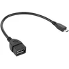 Cabletech Kabelis USB A lizdas - micro USB kištukas 15 cm OTG laidas