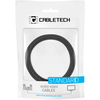 Cabletech Kabelis USB A kištukas - USB C kištukas/Lightning kištukas (2in1) 1m