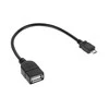 Cabletech USB kabelio lizdas A - mikro USB kištukas 20 cm