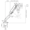 Cabletech Monitoriaus laikiklis 17-32"