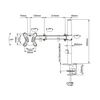 Cabletech Monitoriaus laikiklis UDT-C012 13-27"