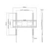 Cabletech Laikiklis sieninis fiksuotas TV 32-75" (maks. 50kg)