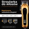 Camry plaukų kirpimo mašinėlė su LCD ekranu | CR 2844 | Belaidis | Ilgio žingsnių skaičius 4 | Auksas