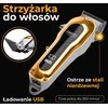 Camry plaukų kirpimo mašinėlė su LCD ekranu | CR 2844 | Belaidis | Ilgio žingsnių skaičius 4 | Auksas