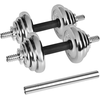 REBEL ACTIVE chromuoti reguliuojamo svorio hanteliai dėkle, 20 kg, su štanga
